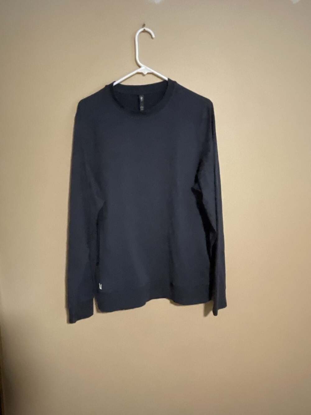 Vuori Ponto Performance Crew Size L Black Long Sleeve Pullover
